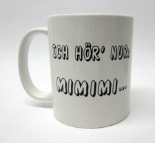 Tasse Kaffeetasse Ich höre