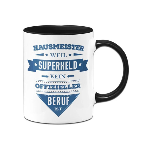 Tasse hausmeister superheld - tasse,