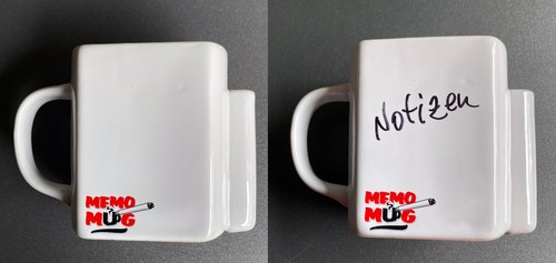 Luckies london memo mug - "memo, mug"