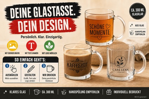 Personalisierte glastasse foto - personalisierte,