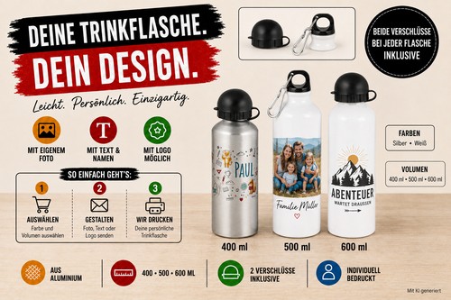 Personalisierte thermoflasche - personalisierte,
