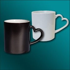 Keramiktasse Herzhenkel mit