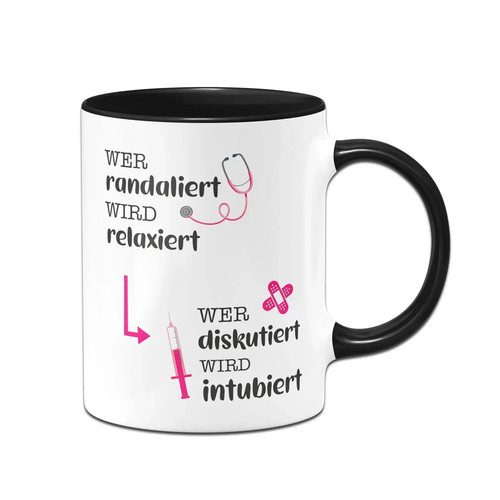 Tasse spruch wer randaliert - spruch,