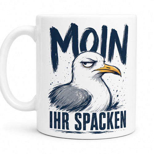 Moin ihr spacken tasse - moin, möwe