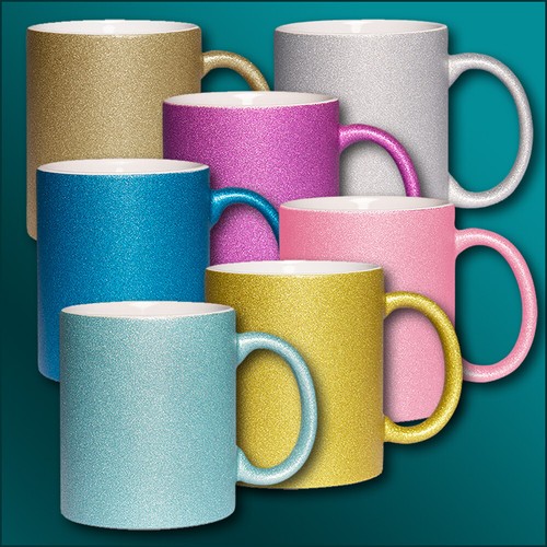 Glitzertasse mit eigenem