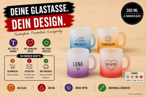 Personalisierte glastasse foto - personalisierte,