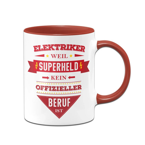 Rot tasse elektriker - tasse,