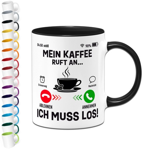 Tasse mein kaffee - kaffee, ruft
