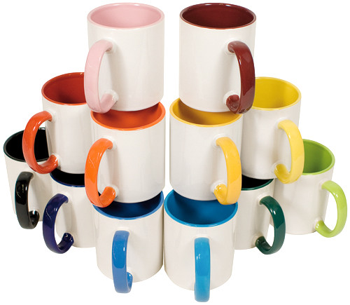 Fototasse keramik farbig - fototasse,