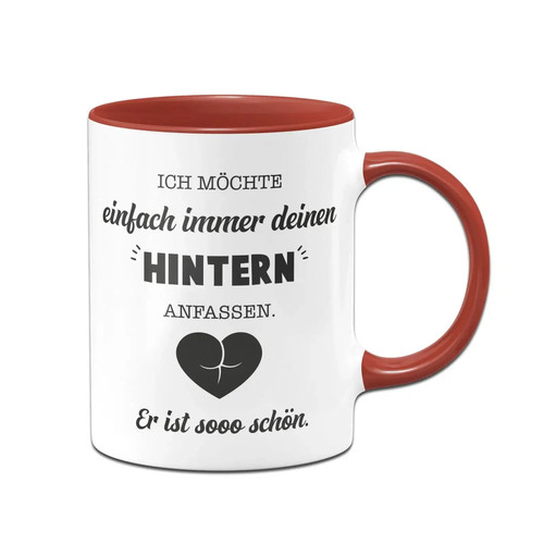 Tasse mit spruch hintern - tasse,