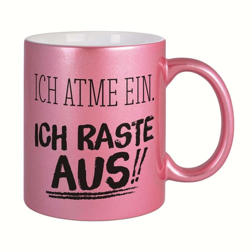 Metallictasse mit spruch ich - metallictasse,