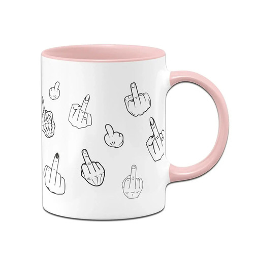 Tasse mit spruch mittelfinger - tasse,