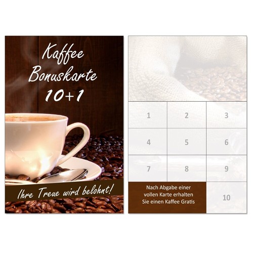 Kaffee bonuskarten gratis - bonuskarten,